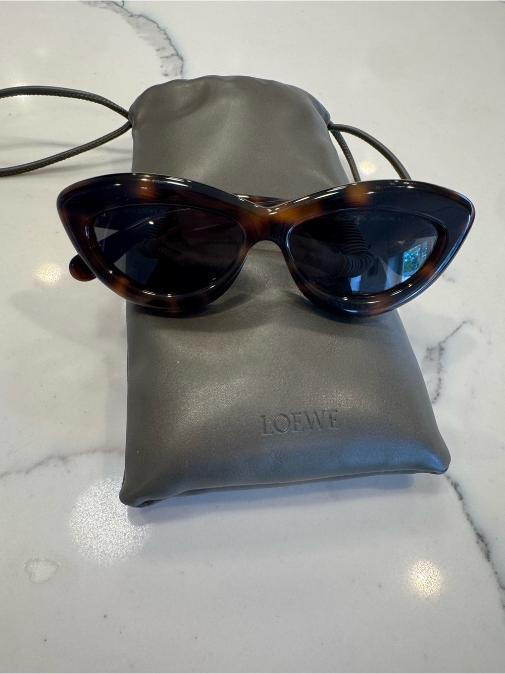 Loewe Tortoiseshell Cat-Eye Sunglasses with Dark Lenses